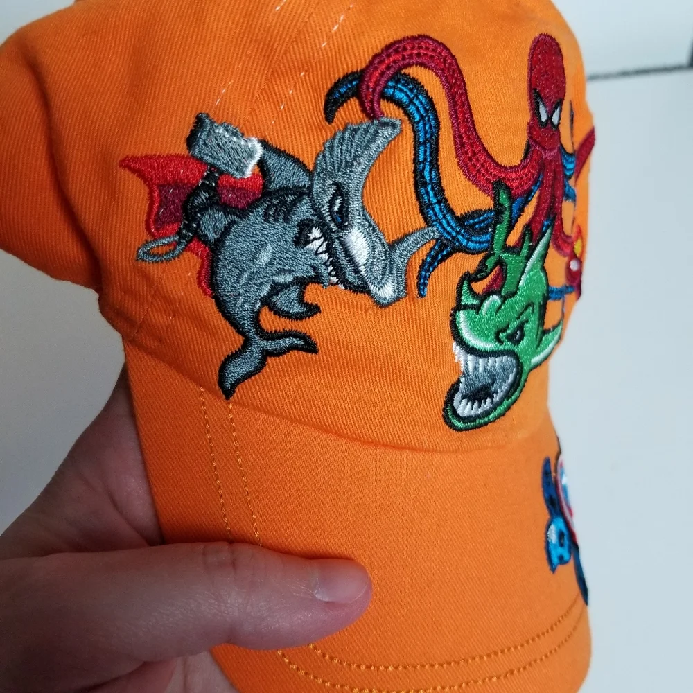 SANIBEL ISLAND SUPERHERO SEA LIFE EMBROIDERED HAT